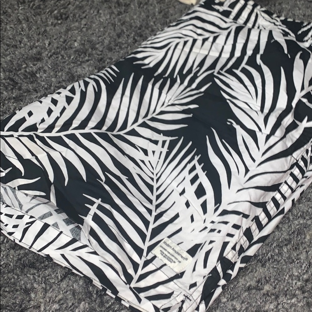 Modern amusement swim trunks